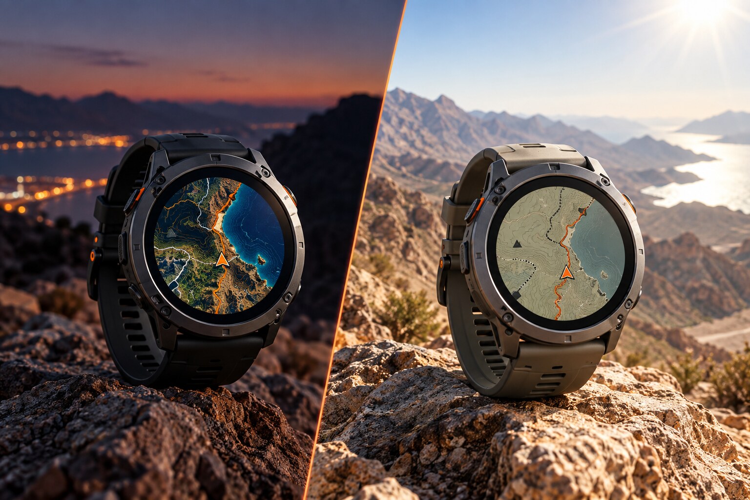 AMOLED and MIP sports watch display comparison in Oman